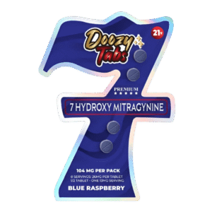 Doozy Tabs 4ct 7OH Chewable Tabs Blue Raspberry 26mg per Tablet